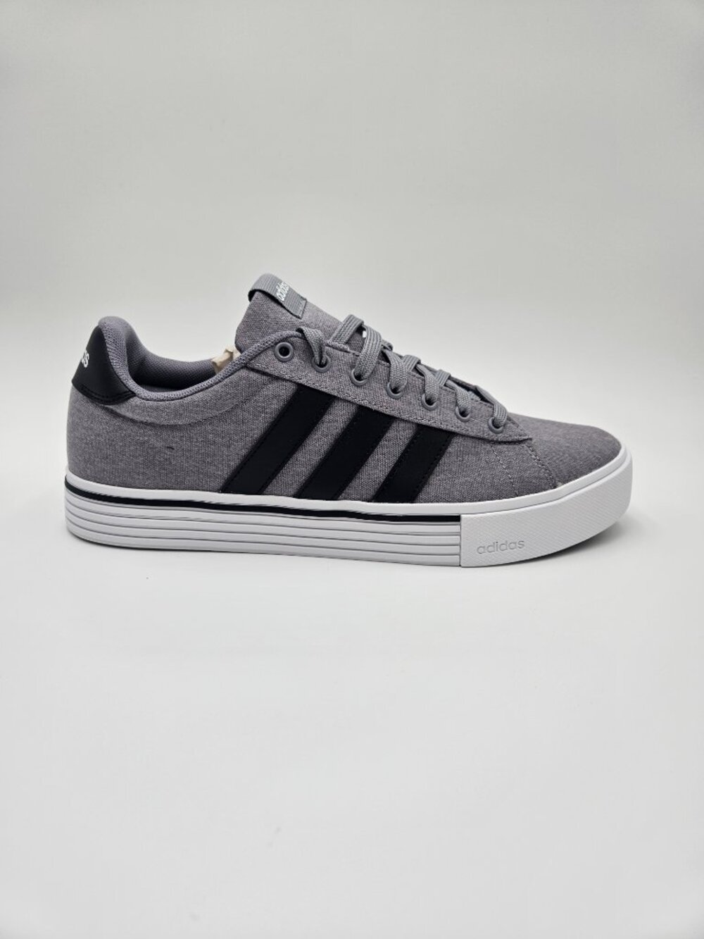 Adidas Daily 4.0 Gray Black Stripe Sneakers | Men's 11.5 / Women's 12.5
